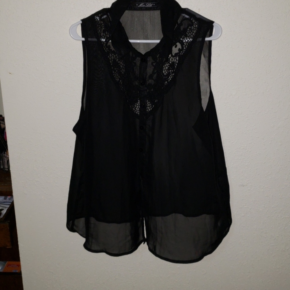 Black Lace Blouse